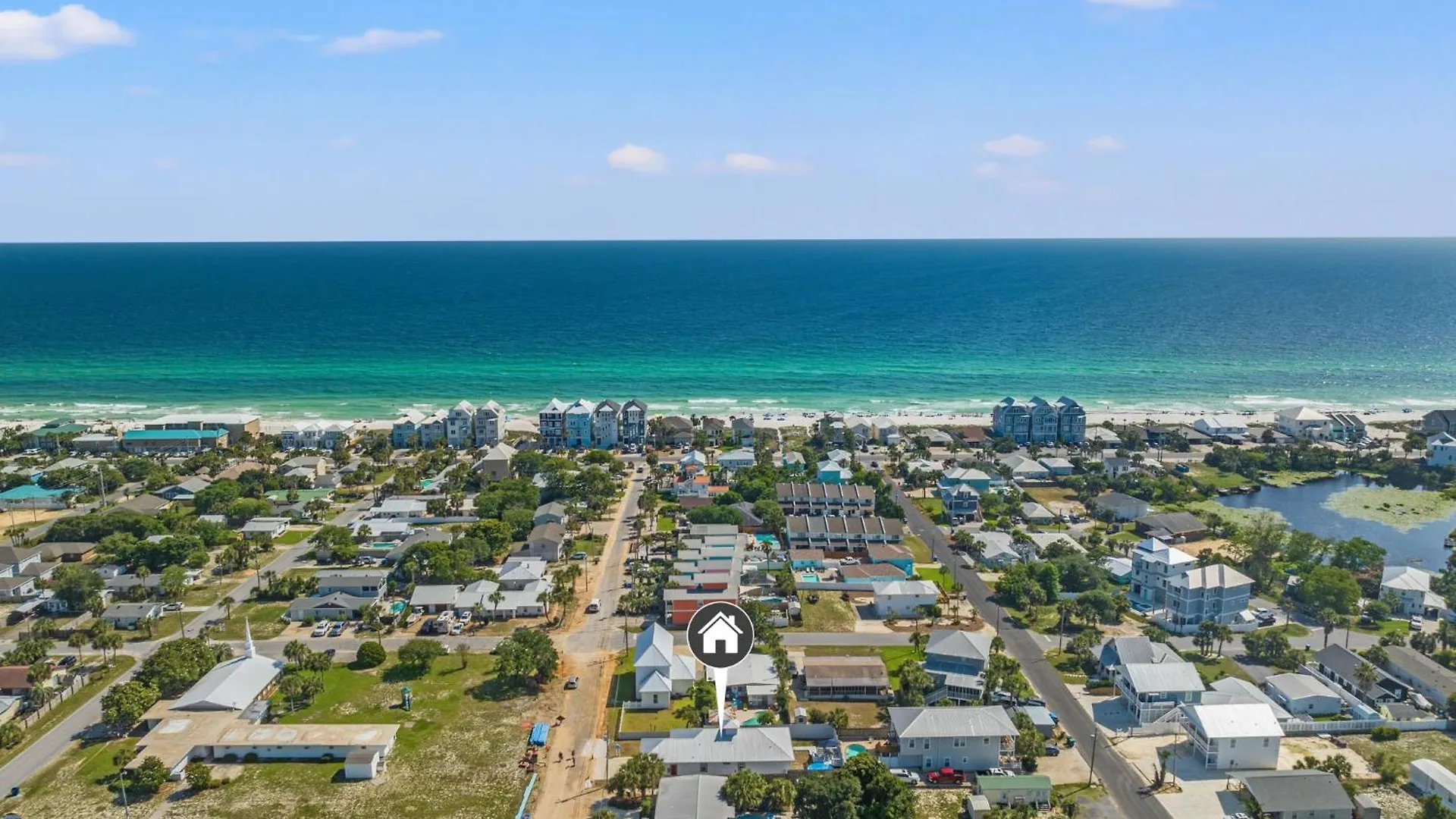 Charming 3/2 Beach House W/ Pool & Golf Cart Included - 1 Min Walk To Beach Panama City Beach